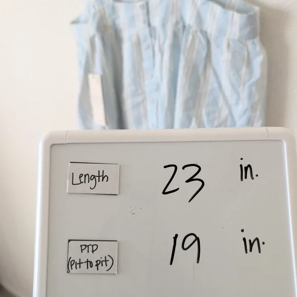 NWT Calypso St Barth Sleep Striped Cotton Tank Top Women's Pajama S Blue White - Picture 5 of 9